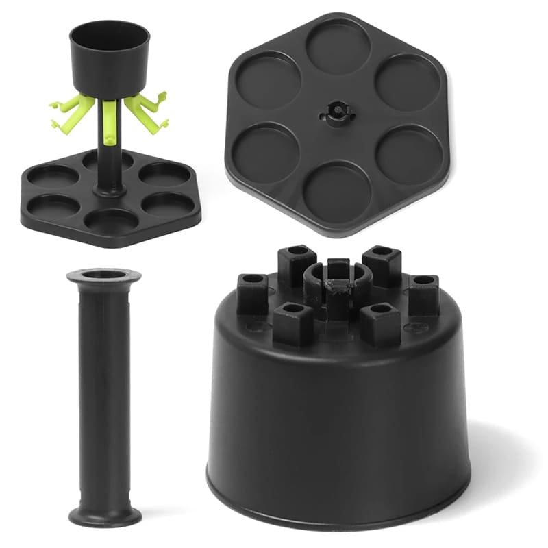6er Shot Verteiler- einzeln verschließbar inkl. 6 Gläser, Shotdispenser, Schnapsglas Spender - Image 5
