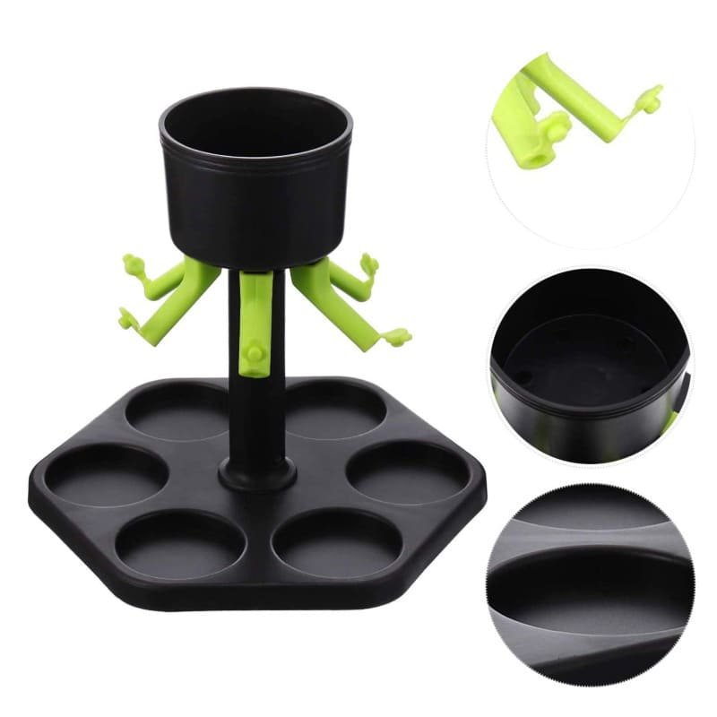 6er Shot Verteiler- einzeln verschließbar inkl. 6 Gläser, Shotdispenser, Schnapsglas Spender - Image 3