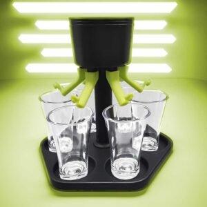 6 shot dispenser - individually lockable incl. 6 glasses, shot dispenser, shot glass dispenser