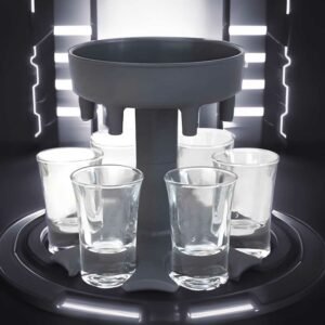 6 shot distributor, shot dispenser, shot glass dispenser, shot glass holder for carrying