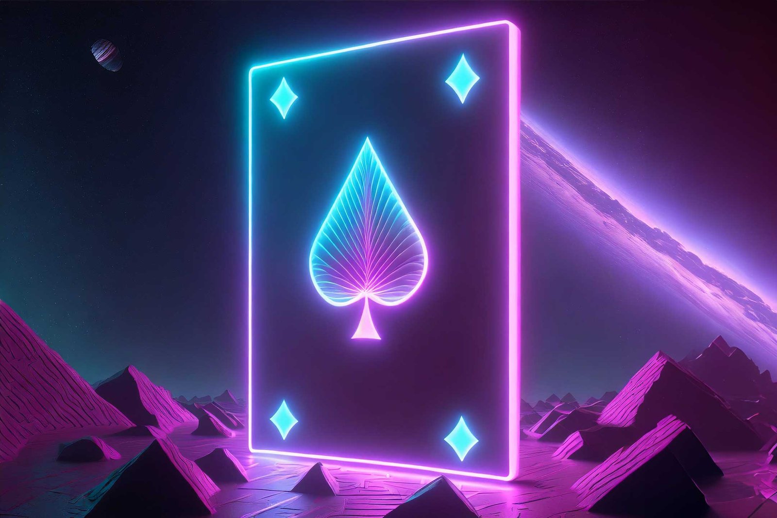 Poker card in Galaxy