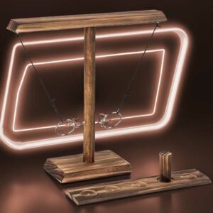 Ring toss drinking game 2 players- ring toss wooden throwing hook game