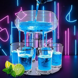 6 transparent shot dispenser, shot dispenser, shot glass dispenser, perfect for parties & games
